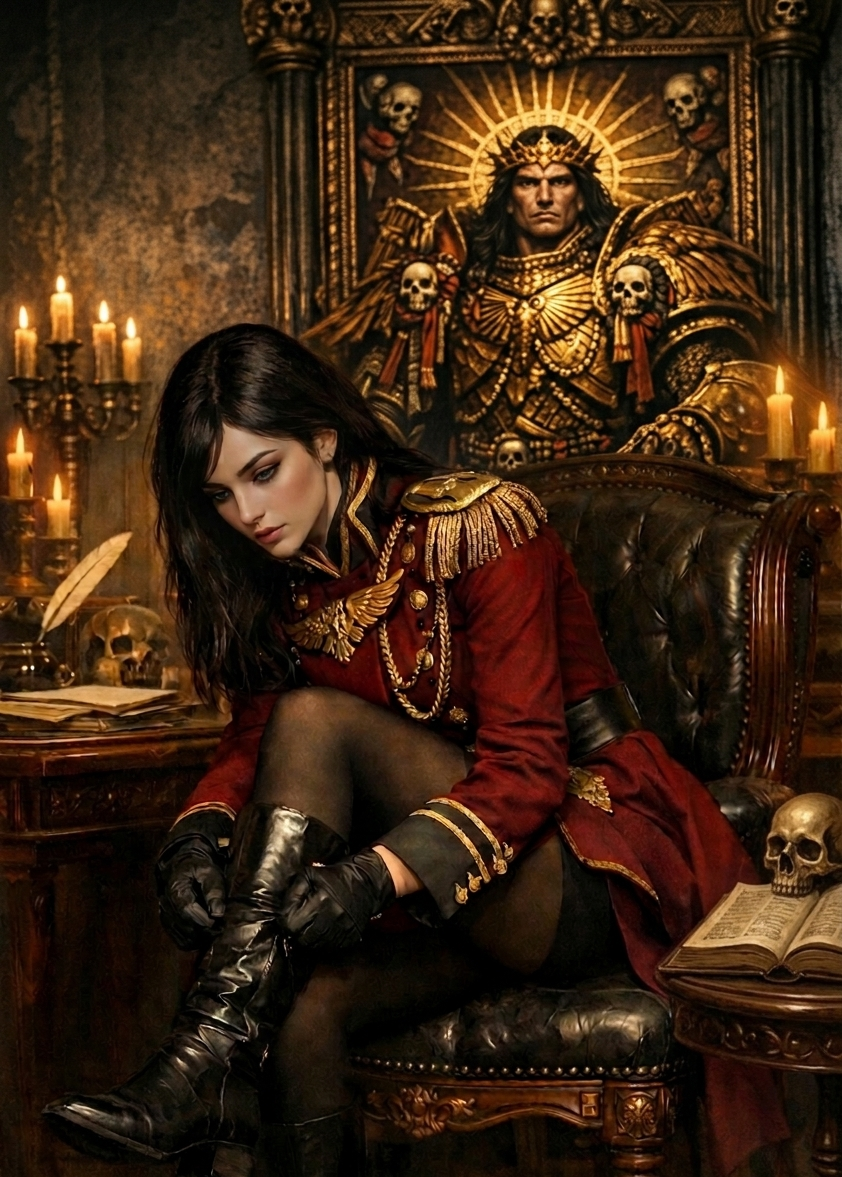 Aurelia preparing for her meeting