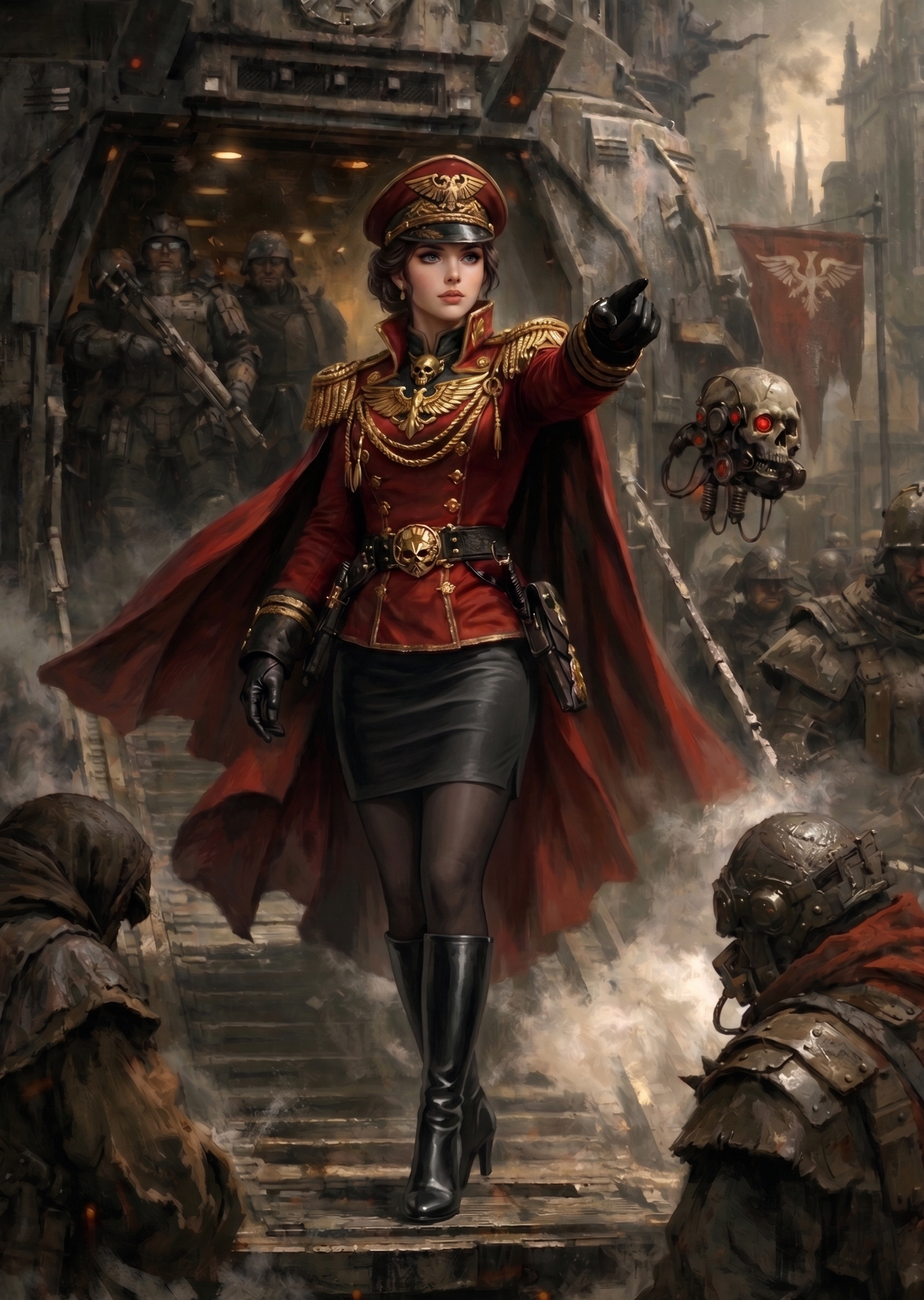 Aurelia giving orders