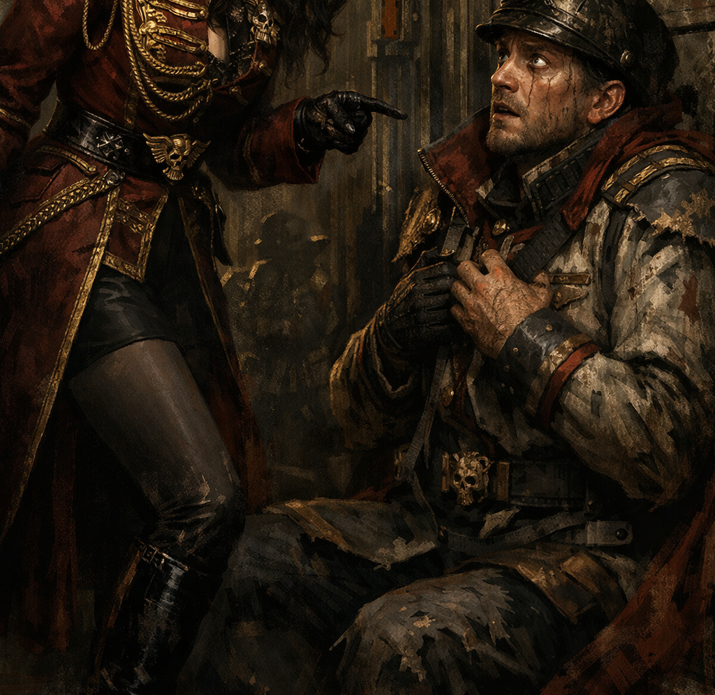 Captain Castiel hesitating